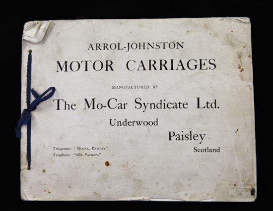 Arrol- Johnston - Motor Carriages,